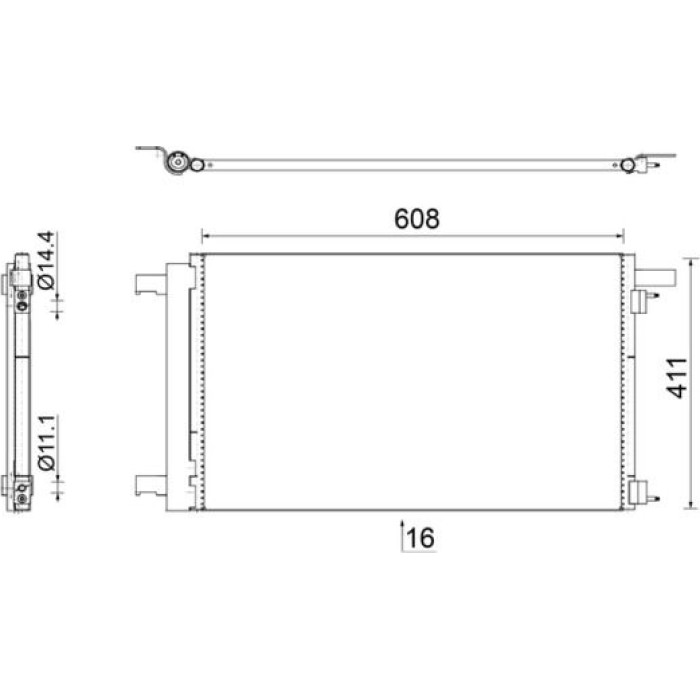 MAHLE Kondensator, Klimaanlage AC 939 000S MAHLE Kondensator, Klimaanlage AC 939 000S