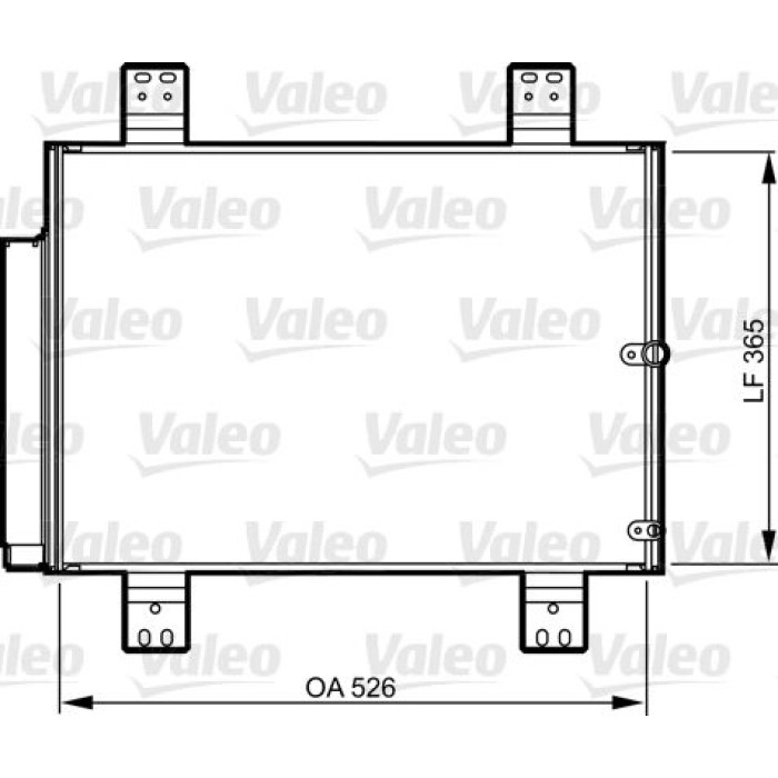 Valeo Klimakondensator 814206 Valeo Klimakondensator 814206