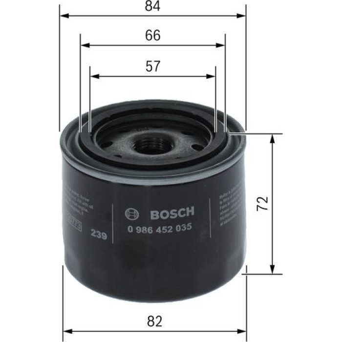 Bosch Ölfilter 0 986 452 035 Bosch Ölfilter 0 986 452 035