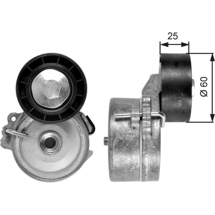 Gates Spannrolle T39033 Gates Spannrolle T39033