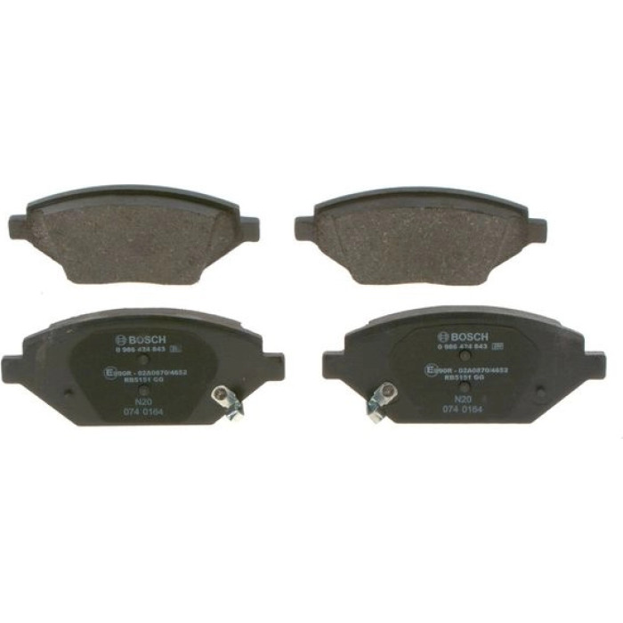 Bosch Bremsbelagsatz 0 986 424 843 Bosch Bremsbelagsatz 0 986 424 843