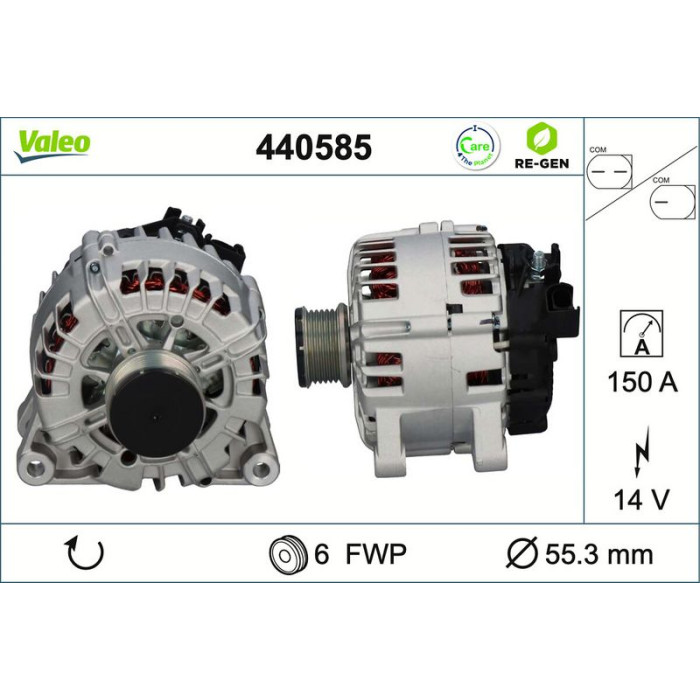 Valeo Lichtmaschine 440585 Valeo Lichtmaschine 440585