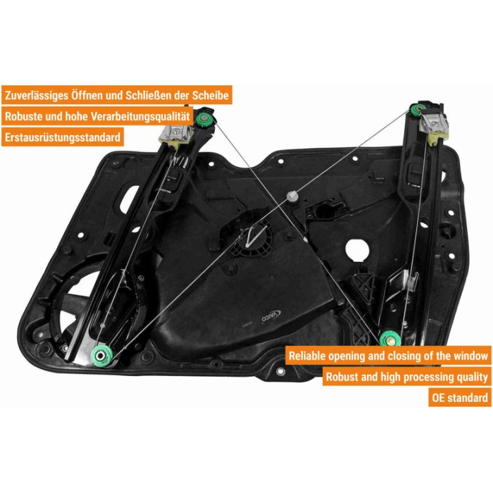 VAICO V10-2533 Fensterheber vorne links, elektrisch, mit Trägerplatte, ohne Motor VAICO V10-2533 Fensterheber vorne links, elektrisch, mit Trägerplatte, ohne Motor