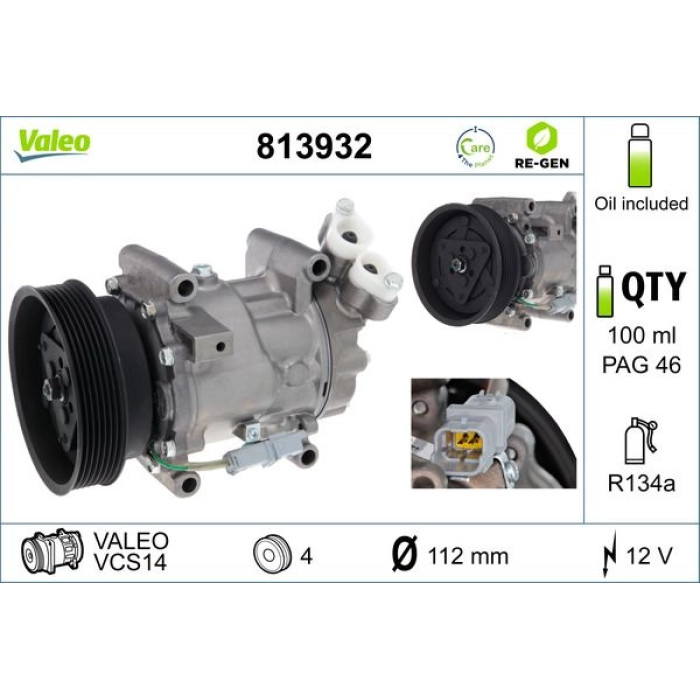 Valeo Kompressor 813932 Valeo Kompressor 813932