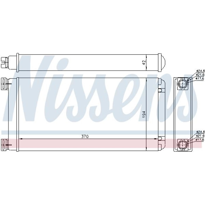 Nissens Heizungskühler LKW 71926 Nissens Heizungskühler LKW 71926