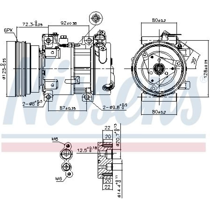 Nissens Klimakompressor PKW 89148 Nissens Klimakompressor PKW 89148
