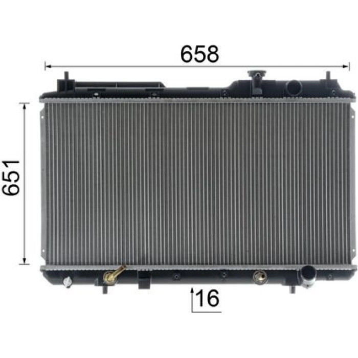 MAHLE Kühler, Motorkühlung CR 740 000S MAHLE Kühler, Motorkühlung CR 740 000S