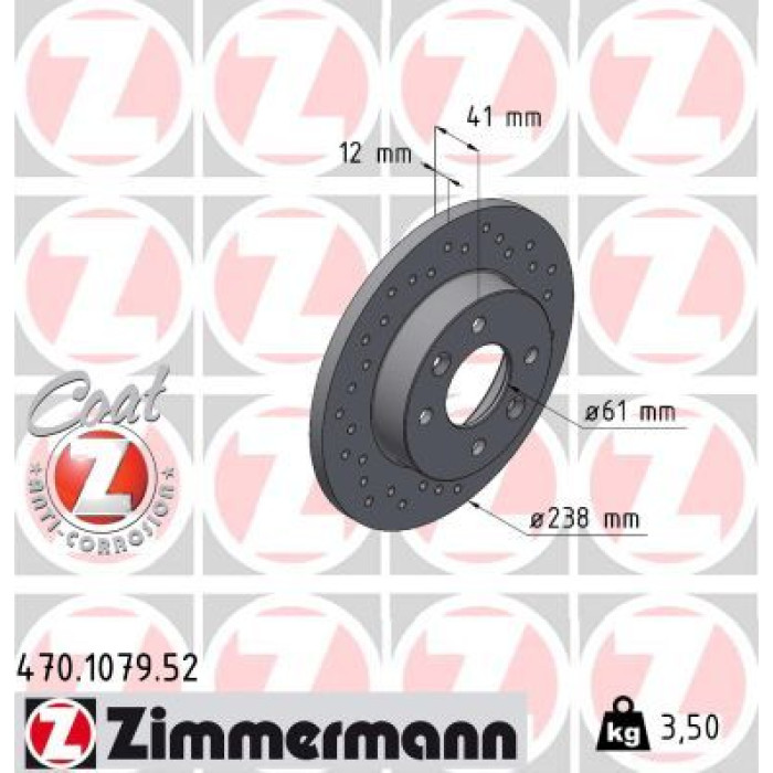 Zimmermann 72 481 013 Sport Bremsscheibe Vorderachse Sport 470.1079.52 Zimmermann 72 481 013 Sport Bremsscheibe Vorderachse Sport 470.1079.52