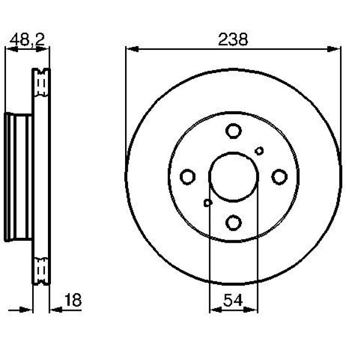 Bosch Bremsscheibe Vorderachse 0 986 478 385 Bosch Bremsscheibe Vorderachse 0 986 478 385
