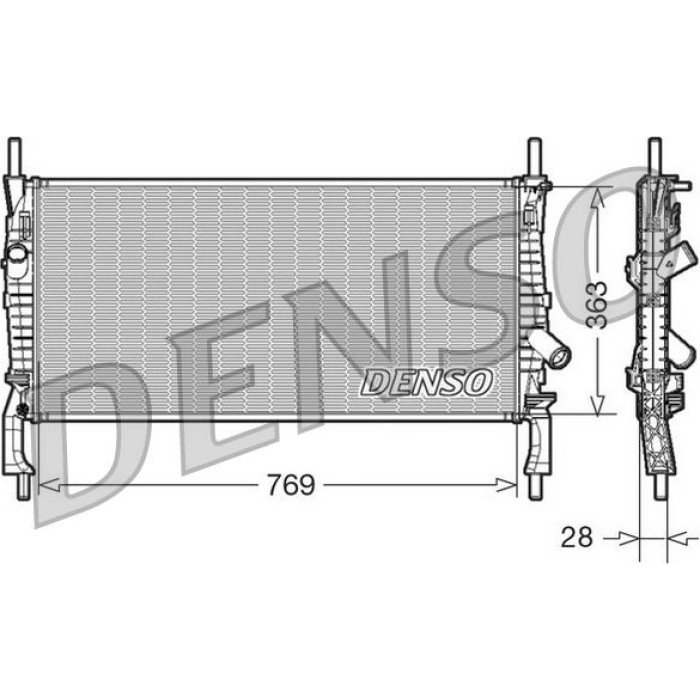 Denso Motorkühler DRM10106 Denso Motorkühler DRM10106