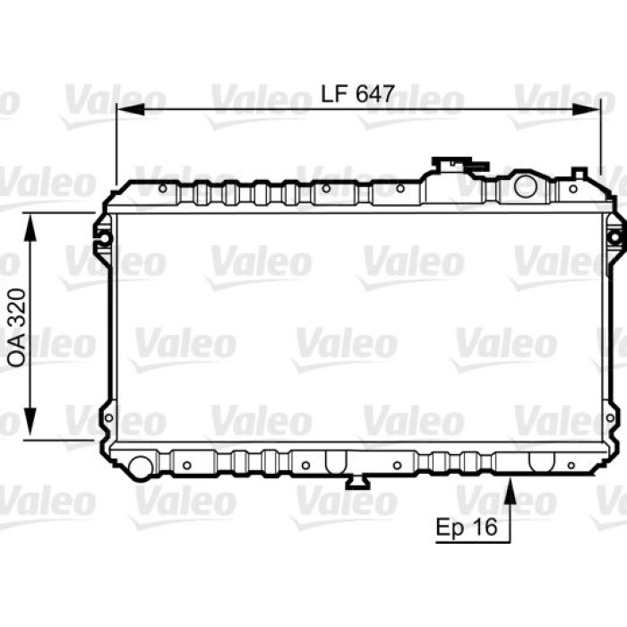 Valeo Motorkühler 731437 Valeo Motorkühler 731437