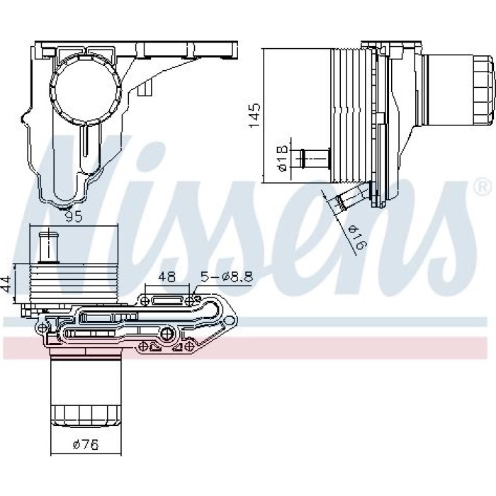 Nissens Ölkühler PKW 91329 Nissens Ölkühler PKW 91329