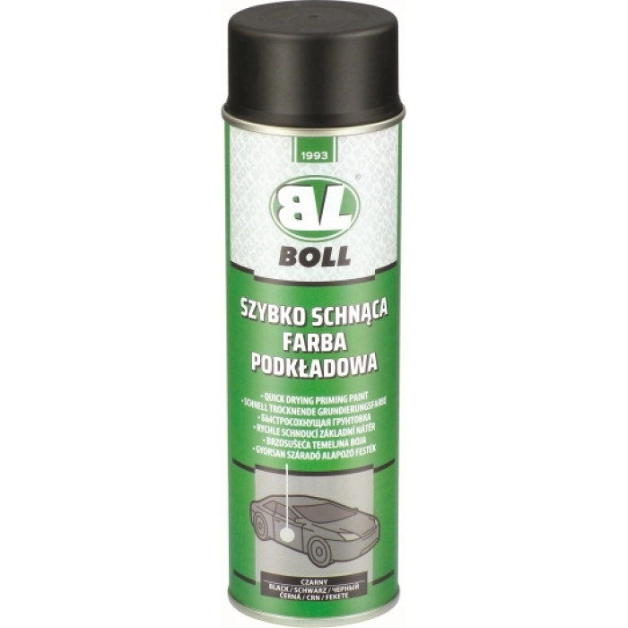 BOLL 0010199 Schnell trocknende Grundierungsfarbe schwarz Spray 500 ml