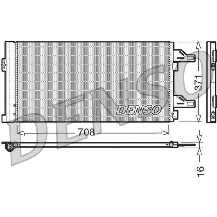 Denso Klimakondensator DCN07002 Denso Klimakondensator DCN07002