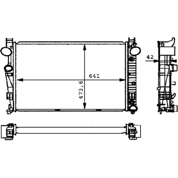 MAHLE Kühler, Motorkühlung CR 226 000P MAHLE Kühler, Motorkühlung CR 226 000P