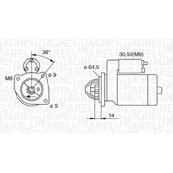 Magneti Marelli Anlasser 063720796010 Magneti Marelli Anlasser 063720796010