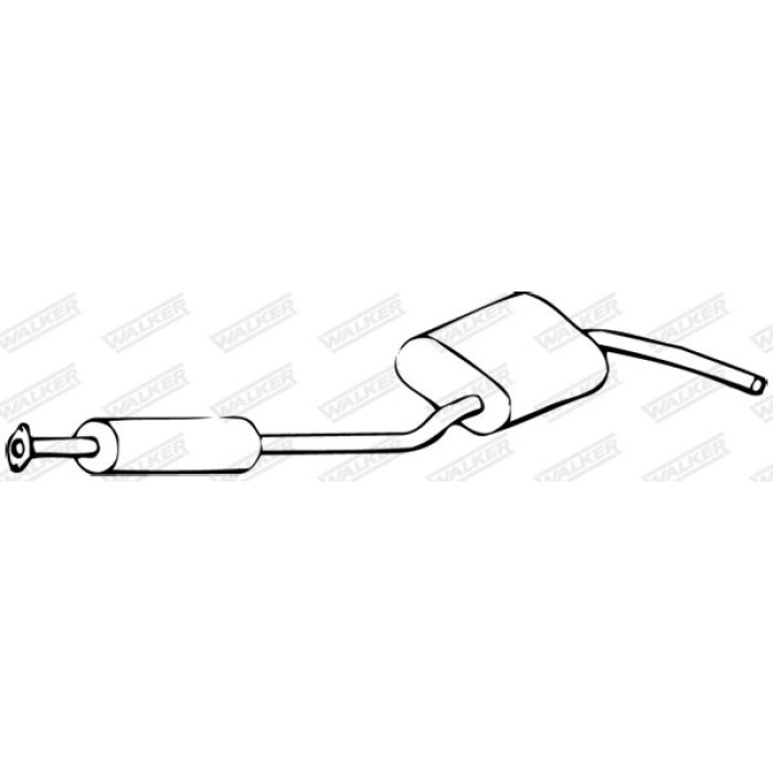 Walker Mittelschalldämpfer 08793