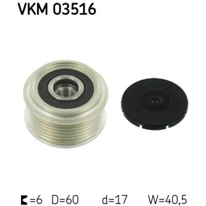 VKM 03516 SKF Generatorfreilauf 03516 VKM 03516 SKF Generatorfreilauf 03516