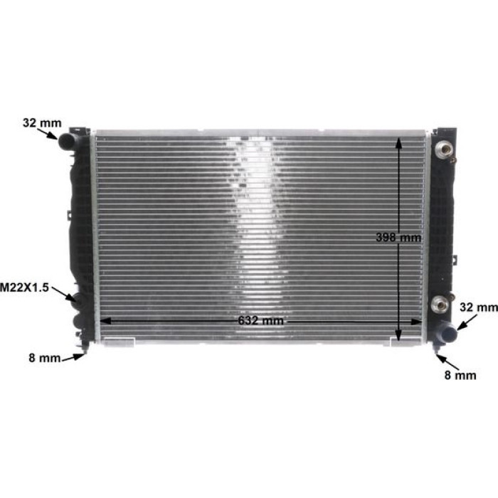 MAHLE Kühler, Motorkühlung CR 1414 000S MAHLE Kühler, Motorkühlung CR 1414 000S