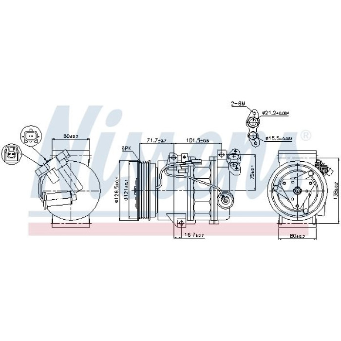 Nissens Klimakompressor PKW 89386 Nissens Klimakompressor PKW 89386