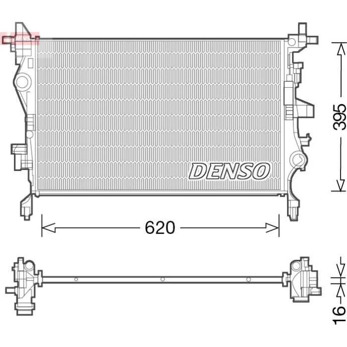 Denso Motorkühler DRM06036 Denso Motorkühler DRM06036