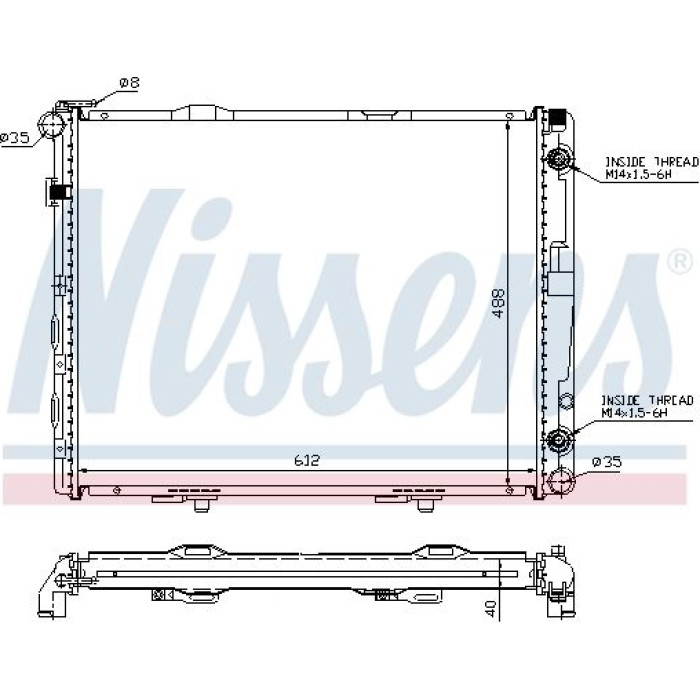 Nissens Wasserkühler PKW 62679A Nissens Wasserkühler PKW 62679A