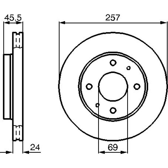 Bosch Bremsscheibe Vorderachse 0 986 478 774 Bosch Bremsscheibe Vorderachse 0 986 478 774