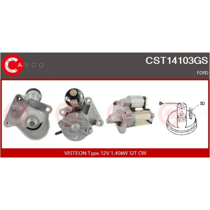 CASCO Anlasser CST14103GS CASCO Anlasser CST14103GS