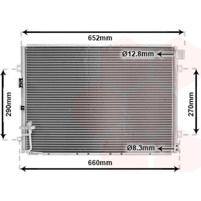 Van Wezel Klimakondensator 83005030 Van Wezel Klimakondensator 83005030