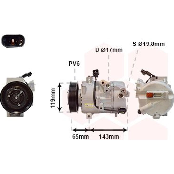 Van Wezel Klimakompressor 8201K718