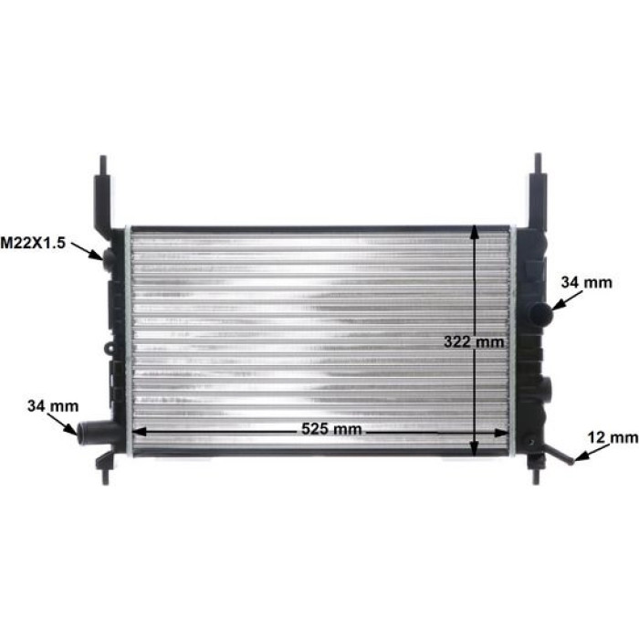 MAHLE Kühler, Motorkühlung CR 446 000S MAHLE Kühler, Motorkühlung CR 446 000S