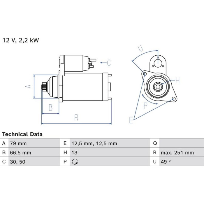 Bosch Starter 0 986 026 340 Bosch Starter 0 986 026 340