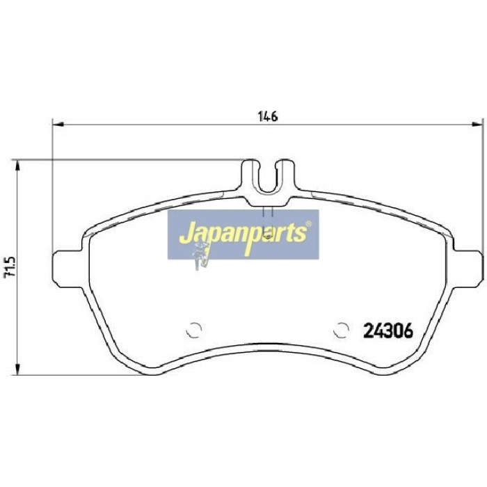 Japanparts Bremsbeläge PA-0511AF Japanparts Bremsbeläge PA-0511AF