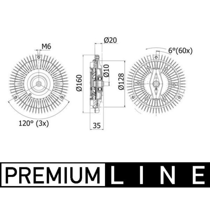 MAHLE Kupplung, Kühlerlüfter CFC 261 000P MAHLE Kupplung, Kühlerlüfter CFC 261 000P
