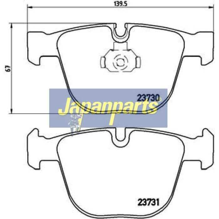 Bremsbelagsatz, Scheibenbremse PP-0109AF Bremsbelagsatz, Scheibenbremse PP-0109AF