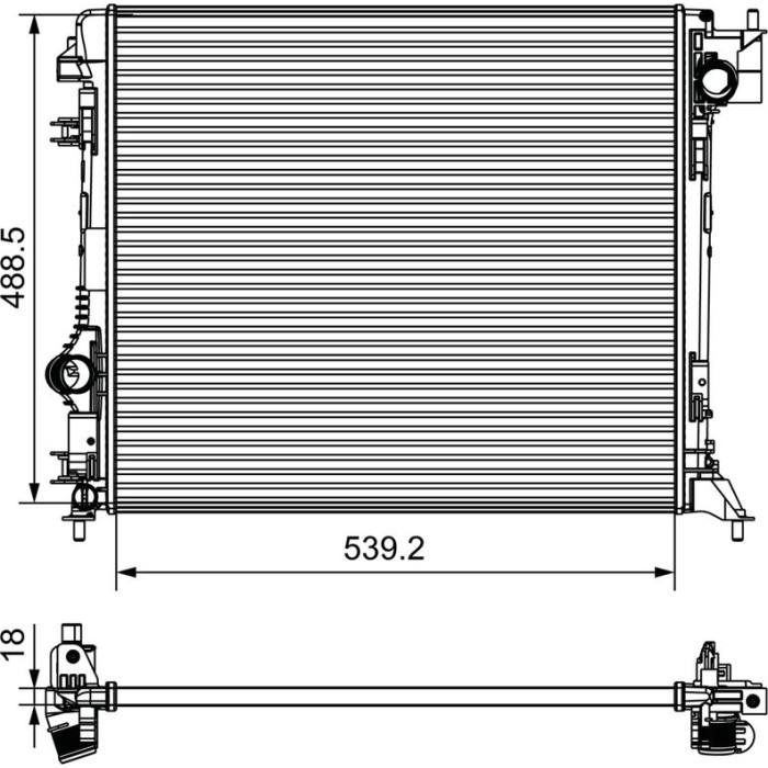 Valeo Motorkühler 735625