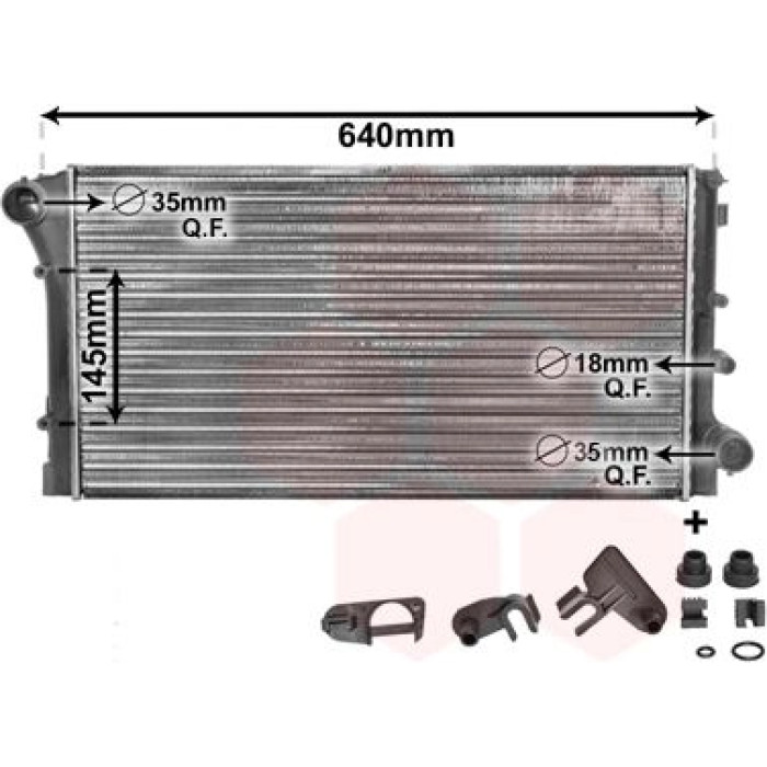 Van Wezel Motorkühler 17002292 Van Wezel Motorkühler 17002292
