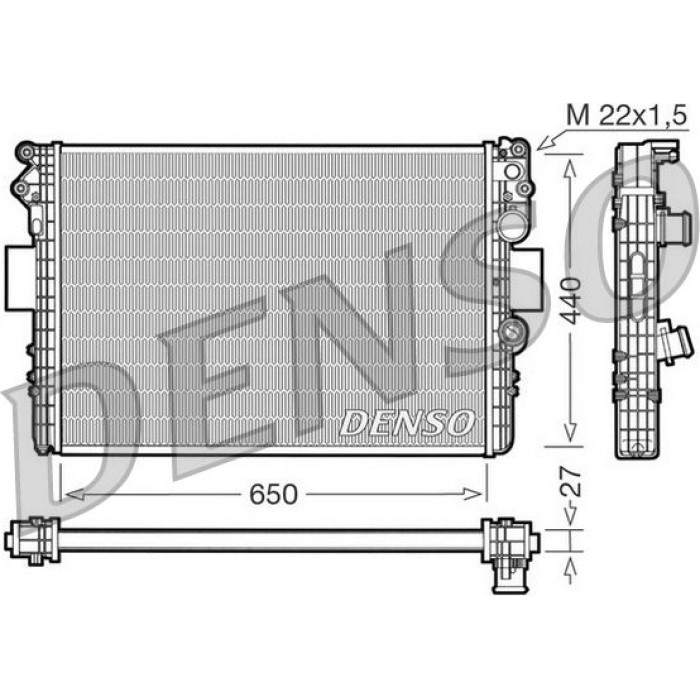 Denso Motorkühler DRM12002 Denso Motorkühler DRM12002