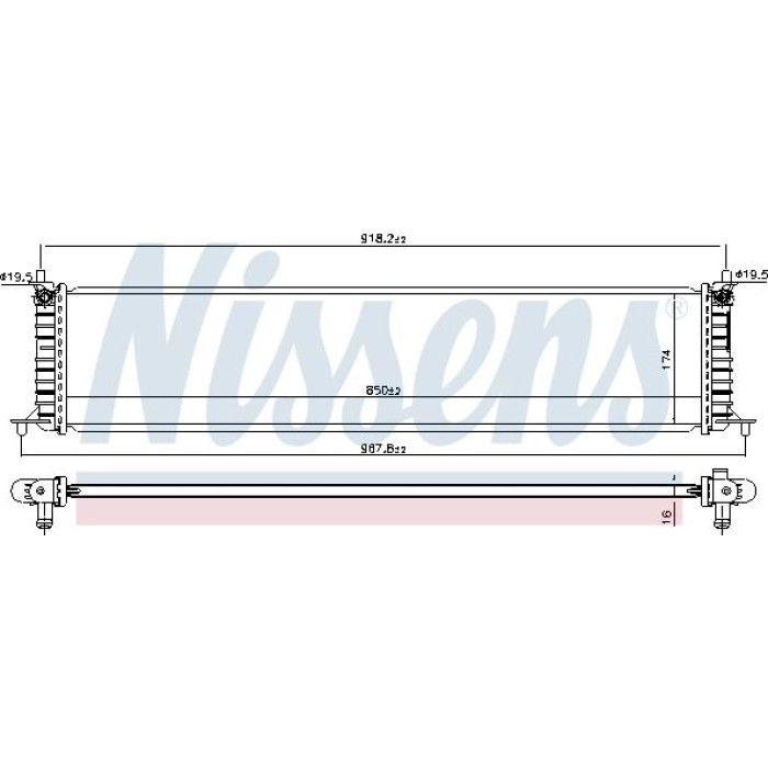 Nissens Wasserkühler PKW 606454 Nissens Wasserkühler PKW 606454