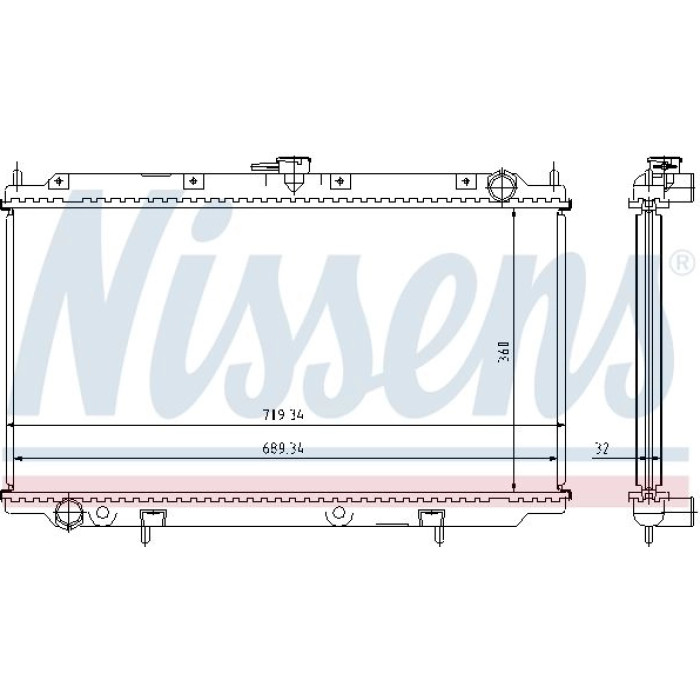 Nissens Wasserkühler PKW 62923A Nissens Wasserkühler PKW 62923A