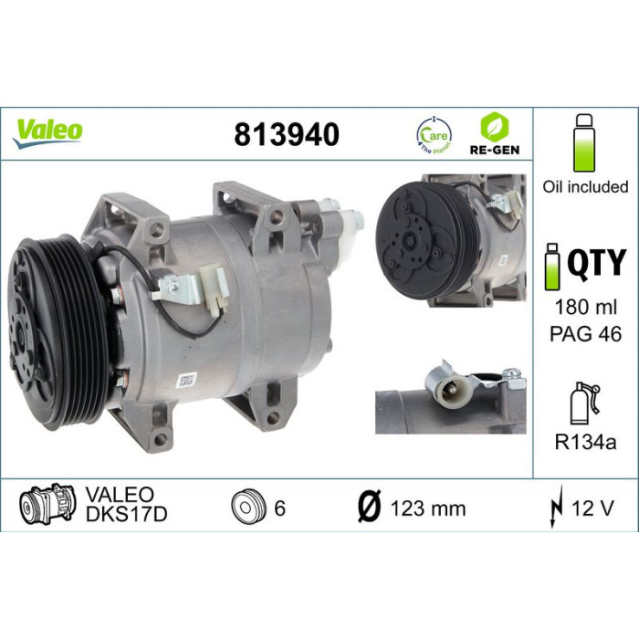 Valeo Kompressor 813940 Valeo Kompressor 813940