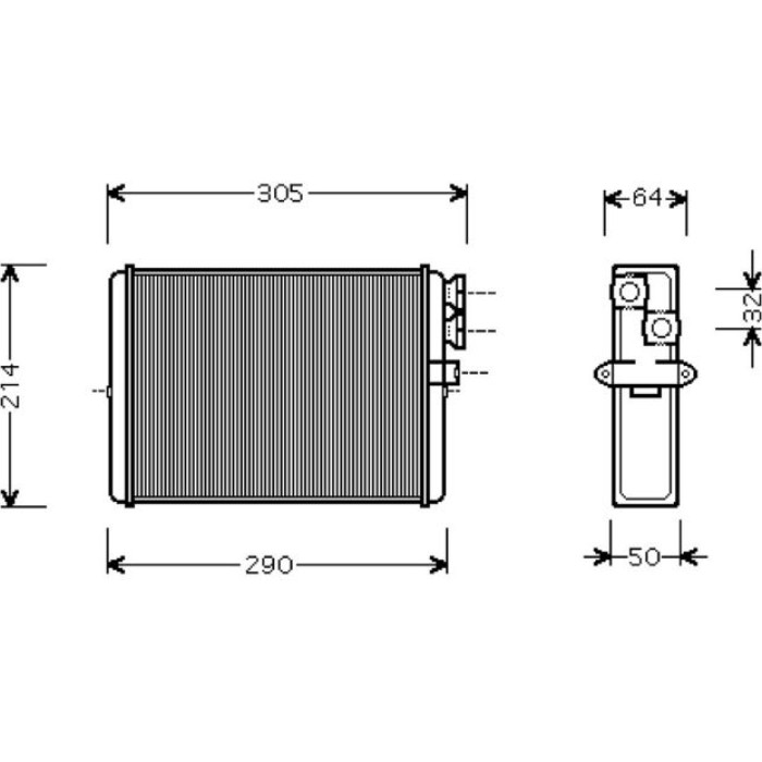 Valeo Wärmetauscher 812328 Valeo Wärmetauscher 812328