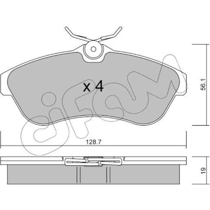 CIFAM Bremsbelagsatz, Scheibenbremse 822-329-0 CIFAM Bremsbelagsatz, Scheibenbremse 822-329-0