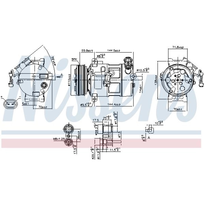 Nissens Klimakompressor PKW 89310 Nissens Klimakompressor PKW 89310