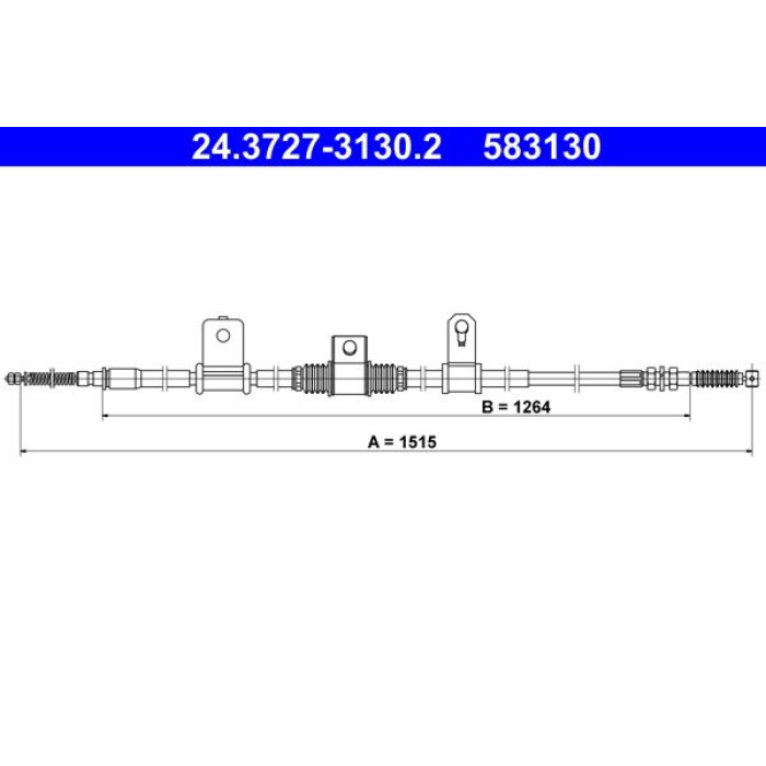 ATE Handbremsseil 24.3727-3130.2 ATE Handbremsseil 24.3727-3130.2