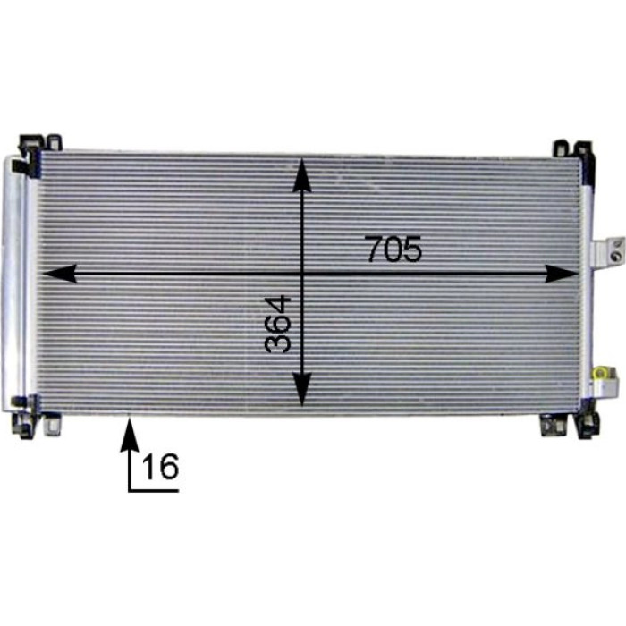 Kondensator, Klimaanlage AC 597 000P Kondensator, Klimaanlage AC 597 000P