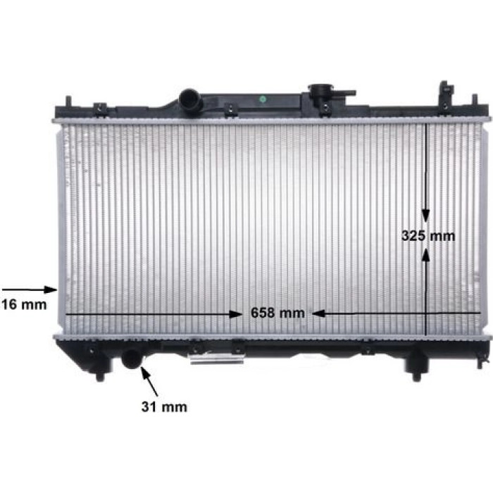 MAHLE Kühler, Motorkühlung CR 543 000S MAHLE Kühler, Motorkühlung CR 543 000S