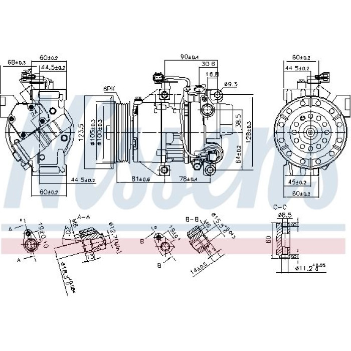 Nissens Klimakompressor PKW 89443 Nissens Klimakompressor PKW 89443
