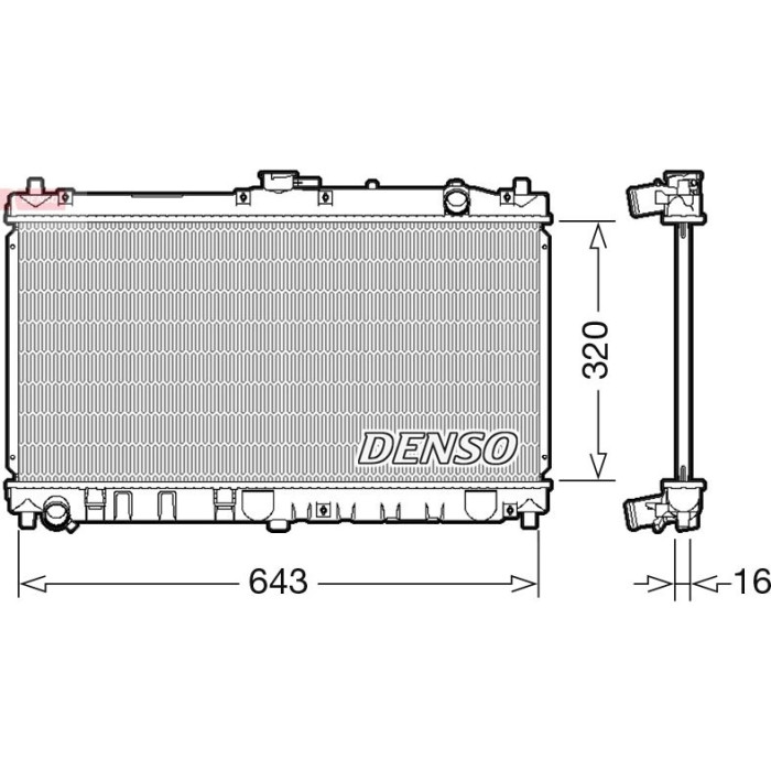 Denso Motorkühler DRM44031 Denso Motorkühler DRM44031