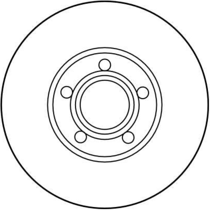 TRW Bremsscheibe VW A100/A6 DF2650 TRW Bremsscheibe VW A100/A6 DF2650